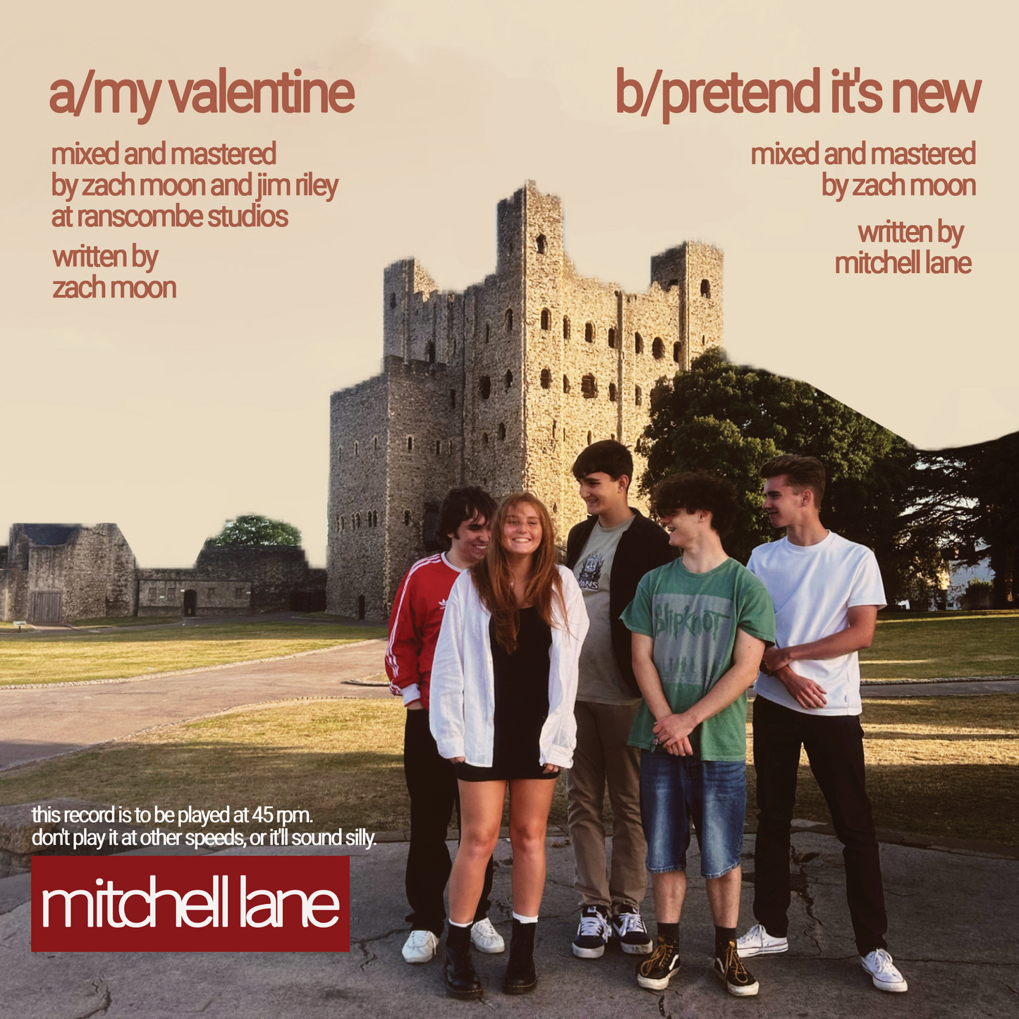 Mitchell Lane - My Valentine - 7" Vinyl - Limited edition 'valentine' red variant